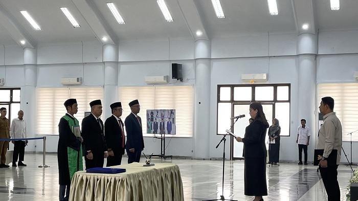 Bupati Donggala Lantik Tiga Kepala OPD di Lingkup Pemkab Donggala