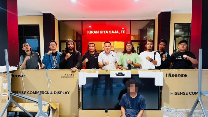 Curi TV Bantuan Kemendikdasmen, Pria Asal Sigi Ditangkap Satreskrim Banggai