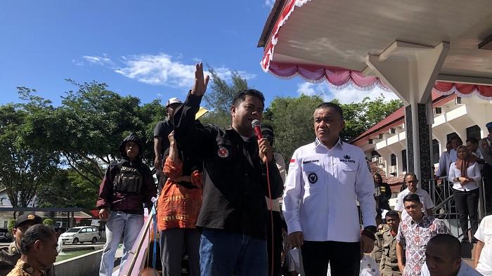 Warga Palu Demo di Kantor Wali Kota, Desak Pemerintah Cabut  Lahan Eks HGB