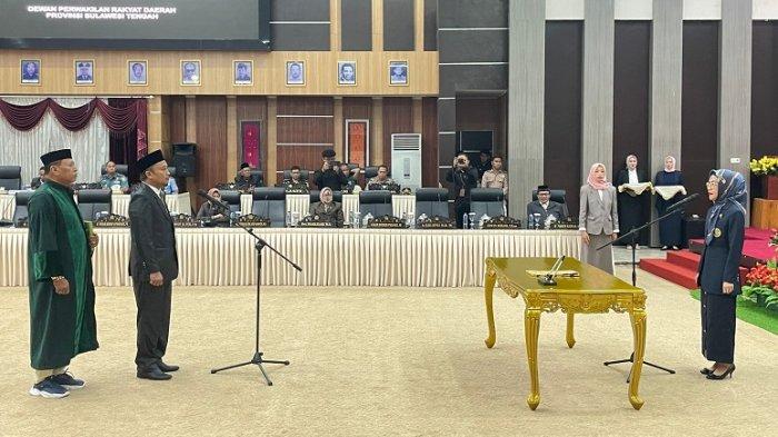 DPRD Sulteng Sidang Paripurna Pelantikan Fadli Anang Sebagai PAW Muslih