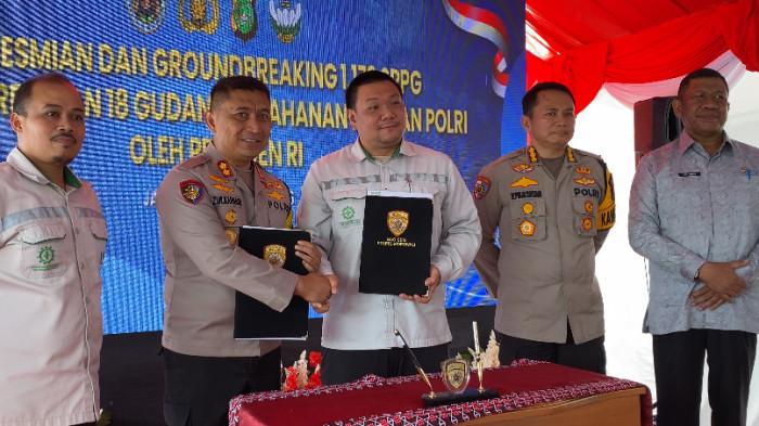 Peresmian SPPG Polres Morowali yang berlangsung di Desa Bente, Kecamatan Bungku Tengah, Jumat (13/2/2026).