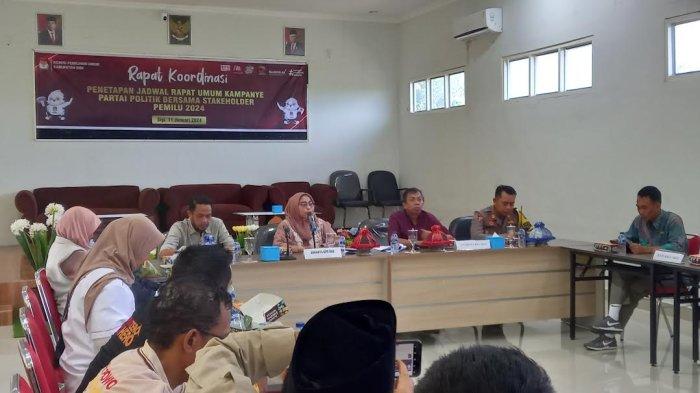 KPU Sigi Tetapkan Jadwal Kampanye Rapat Umum Dibagi Per Dapil