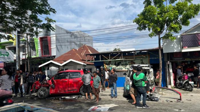 Kronologi Kecelakaan Beruntun di Palu, 4 Mobil dan 1 Motor Terlibat, 1 Wanita Tewas
