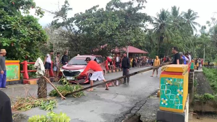 Landasan Jembatan Desa Lero Nyaris Amblas, Akses Pantai Barat ke Palu Terancam