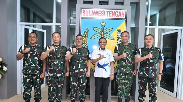 Pemprov Sulteng dan Puspomad Tingkatkan Koordinasi Demi Keamanan Wilayah