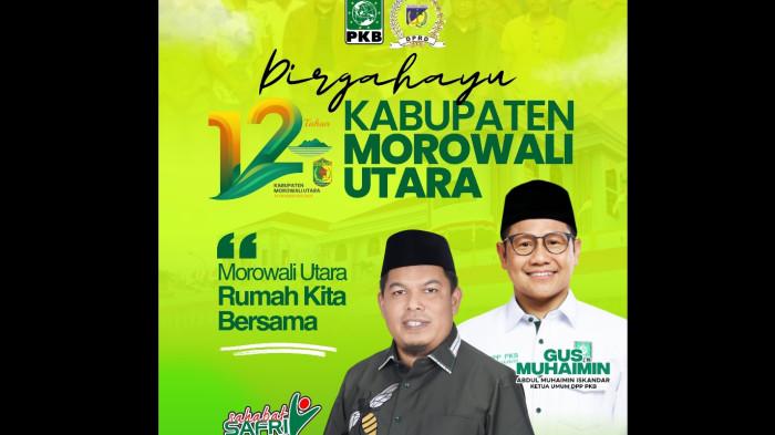 Rayakan HUT ke-12, Muhammad Safri Bawa Semangat Morowali Utara Rumah Kita Bersama