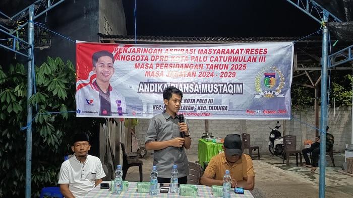 Reses Caturwulan III, Andika Riansa Mustaqim Serap Aspirasi Warga Birobuli Utara dan Selatan Palu