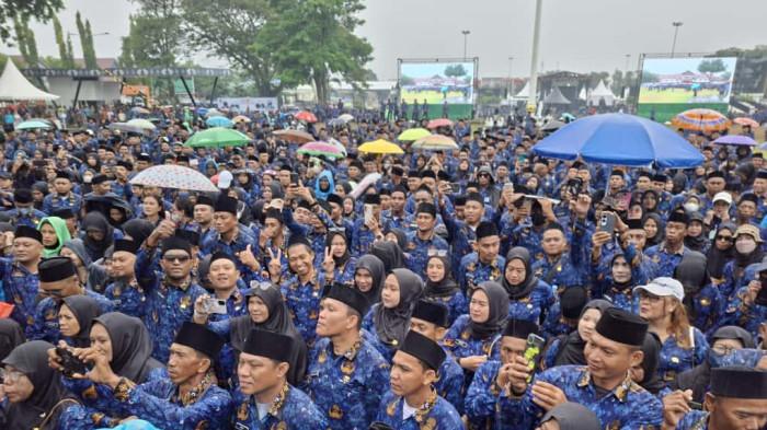 3.000 PPPK Kota Palu Resmi Dikukuhkan di Tengah Hujan, Komitmen Mengabdi Makin Kuat