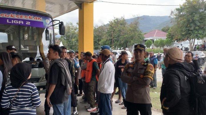 Polresta Palu Kerahkan 150 Personel Gabungan Amankan Laga Persipal BU VS Persewar Waropen