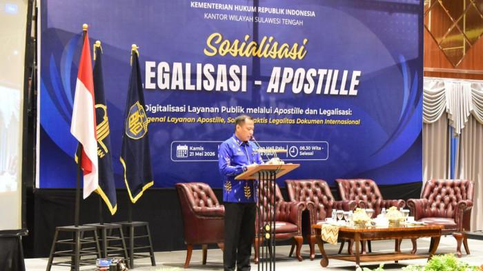 Kantor Wilayah Kementerian Hukum Sulawesi Tengah (Kanwil Kemenkum Sulteng) mengajak seluruh instansi, perguruan tinggi, organisasi profesi, media massa, dan komunitas masyarakat untuk bersama-sama menyebarluaskan pemahaman mengenai layanan Apostille kepada masyarakat luas.