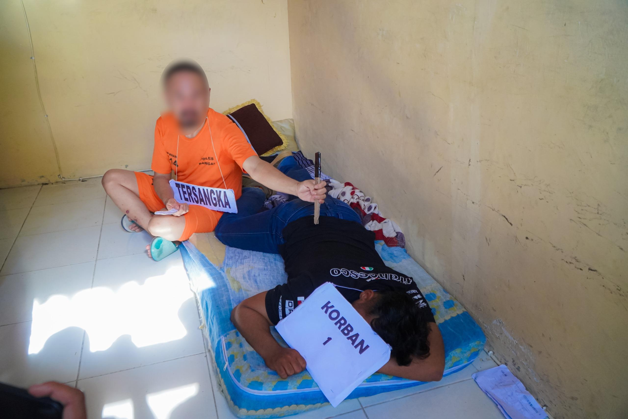 Rekonstruksi Pembunuhan di All Swalayan Banggai, Tersangka Peragakan 26 Adegan