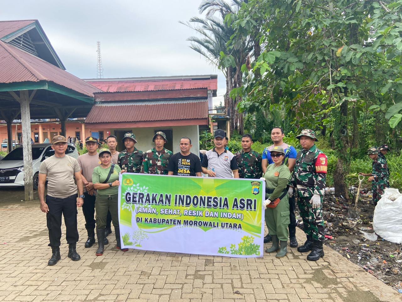 Sinergi TNI, Polri, dan Pemerintah Desa dalam Gerakan Indonesia Asri
