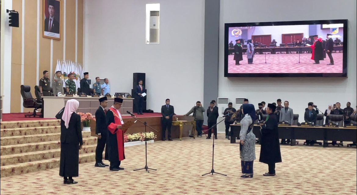 Arnilla HM Ali dilantik Jadi Wakil Ketua DPRD Sulteng, Aristan Bergeser ke Komisi IV