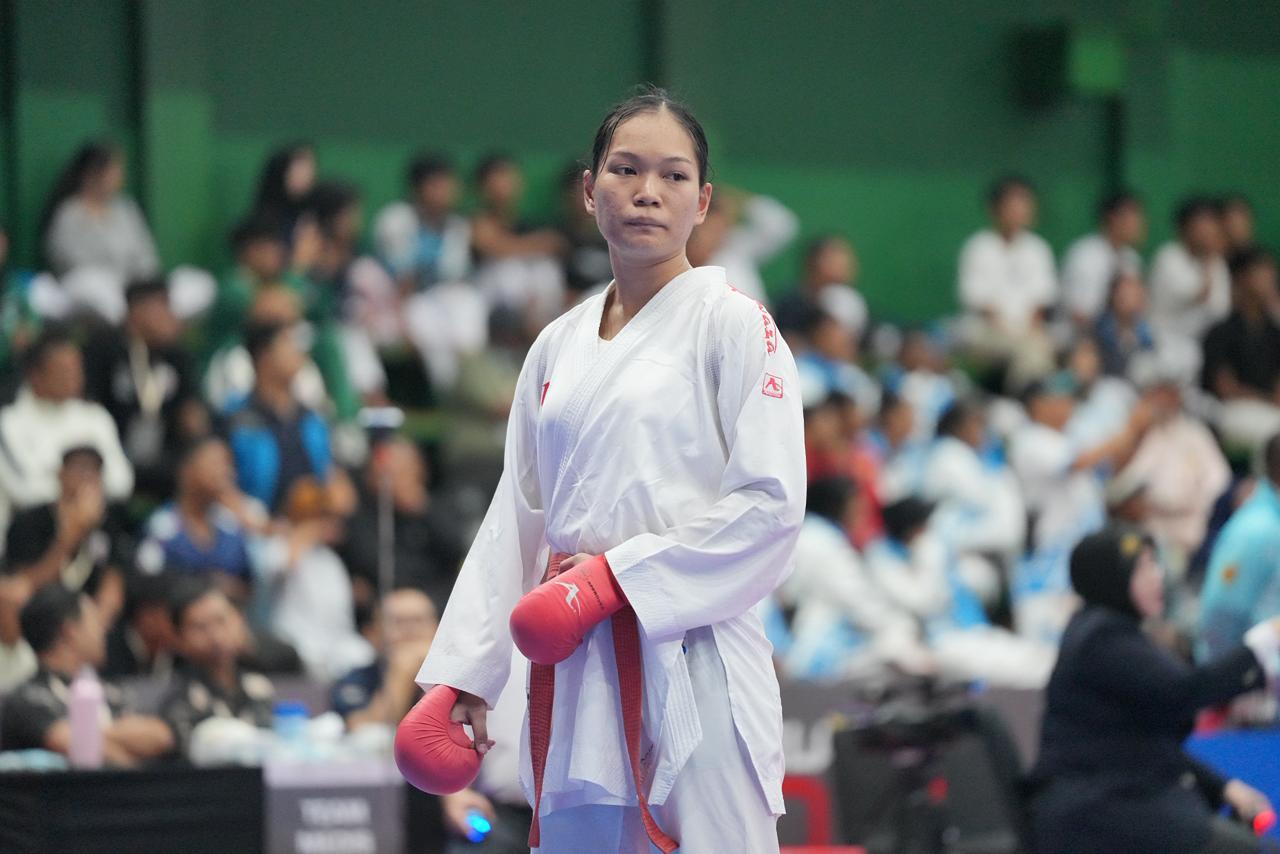 Atlet Karate Sulteng Reyva Imelda Raih Medali Perunggu di PON Bela Diri 2025