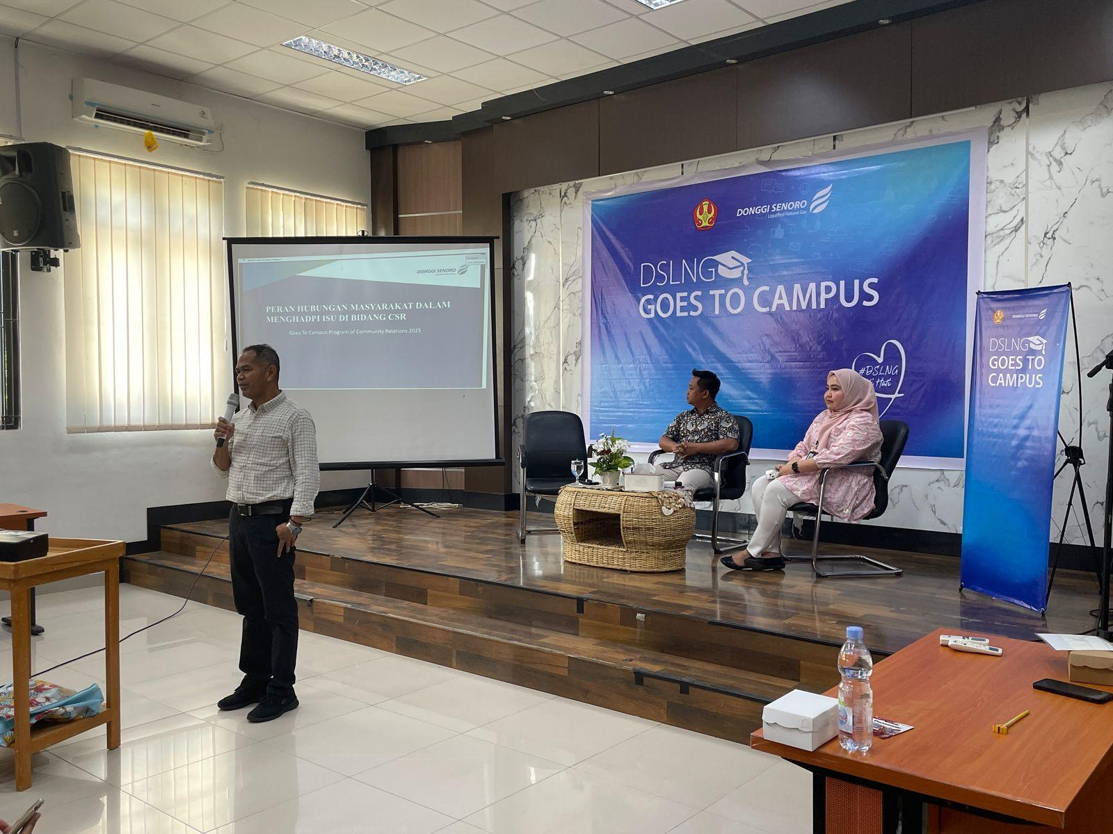 Ratusan Mahasiswa Hadiri Program DSLNG Goes to Campus di Untad Palu