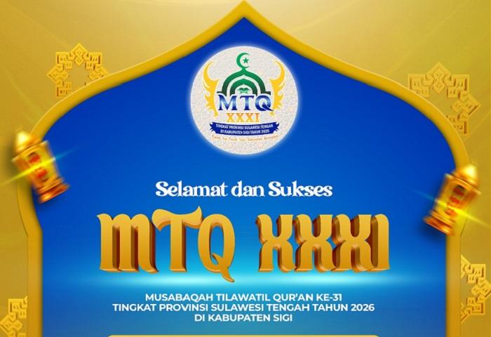 MTQ XXXI Sulteng 2026 di Sigi Perkenalkan Logo Sarat Nilai Religius dan Budaya