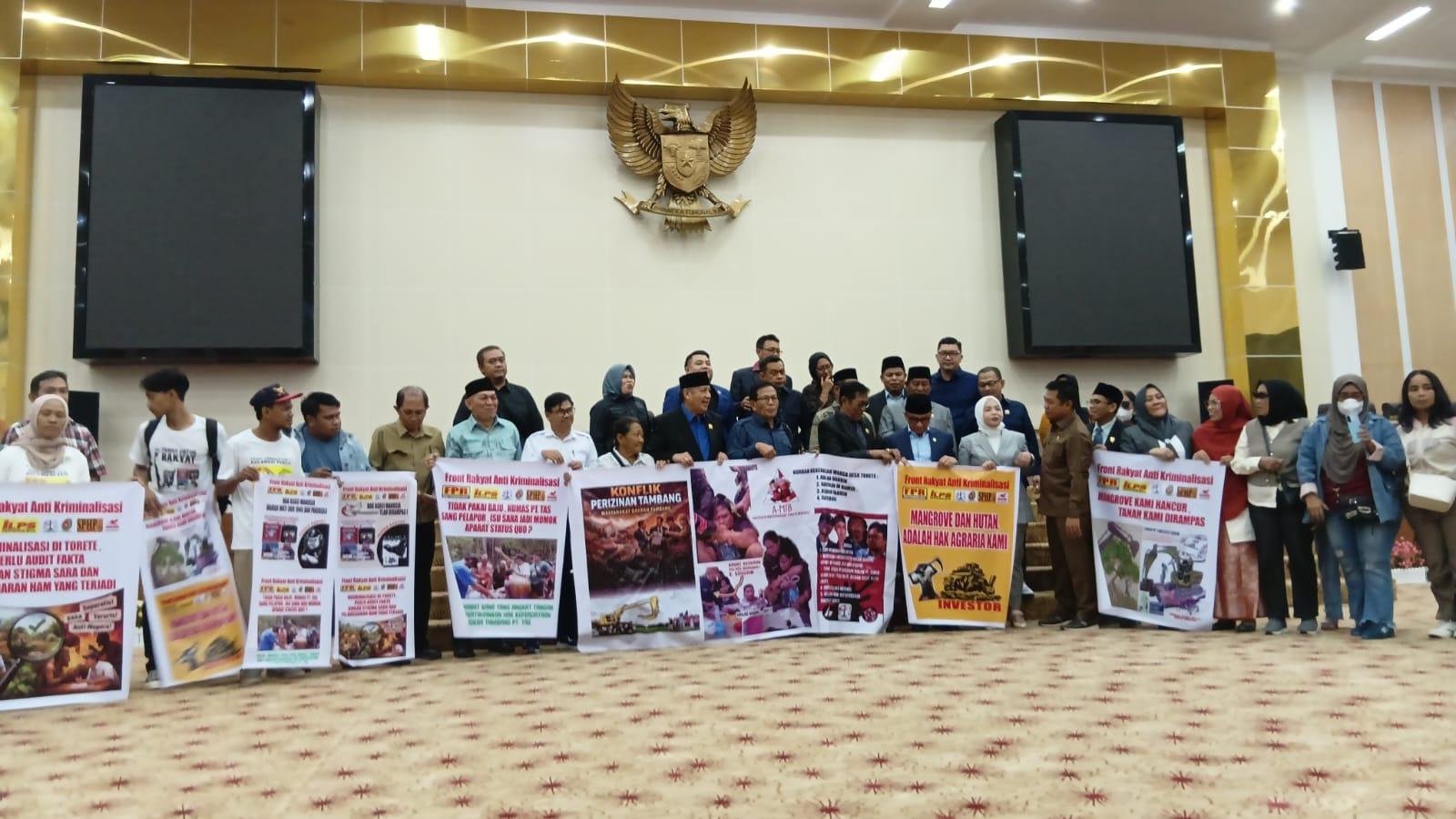 DPRD Sulteng Bakal Bentuk Pansus Penyelesaian Konflik Desa Torete Morowali dengan Perusahaan Tambang
