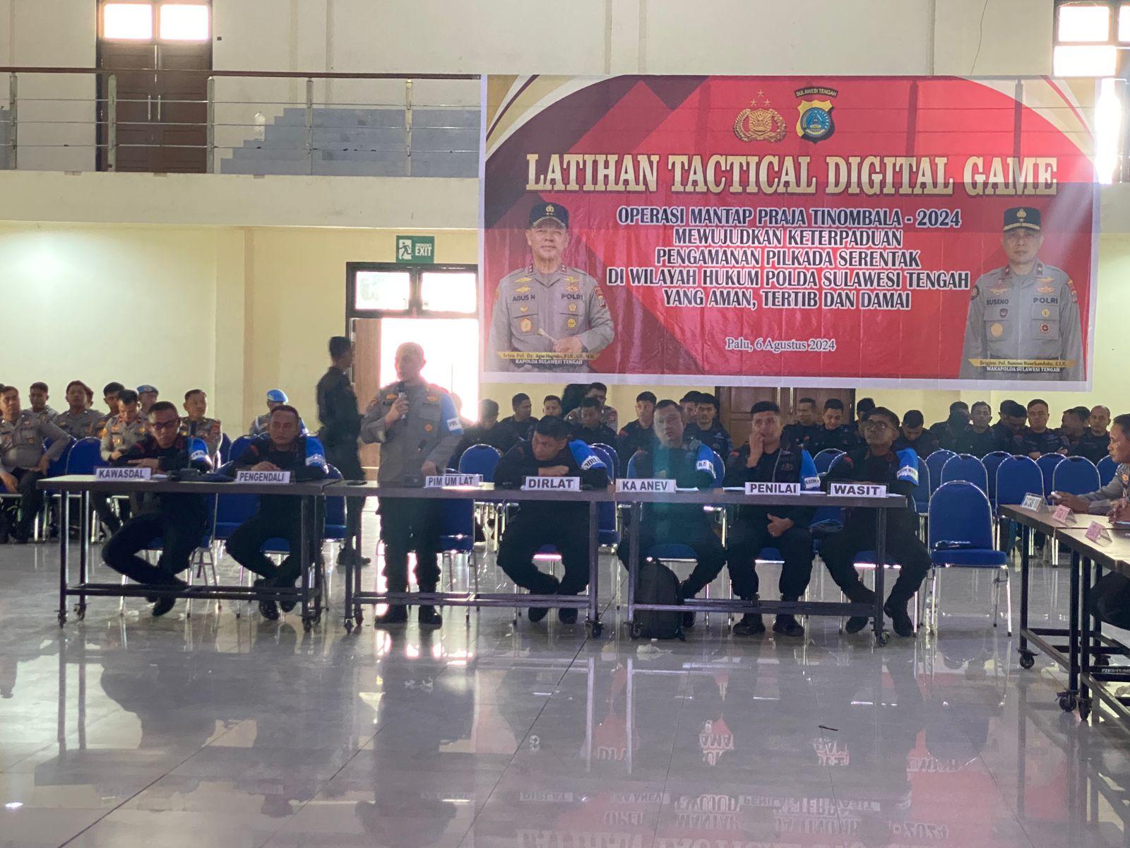 Polisi di Sulteng Latihan TDG Sistem Pengamanan Kota Hadapi Pilkada Serentak 2024