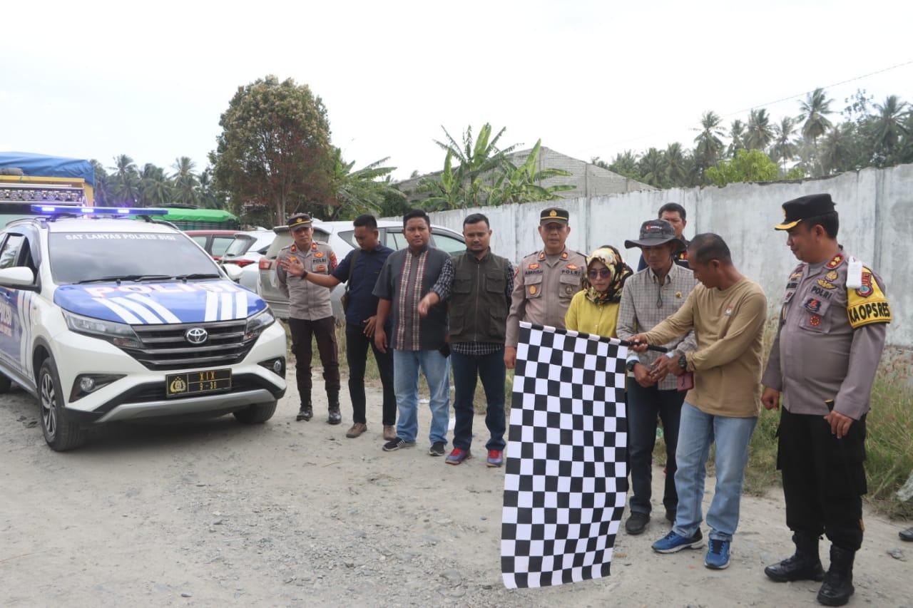 Jelang Voting Day, Kapolres Sigi dan KPU Lepas Pendistribusian Logistik Pemilu 2024