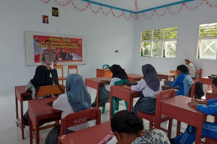 Polres Sigi Sosialisasi Penerimaan Anggota Polri 2024 ke SMA Sederajat