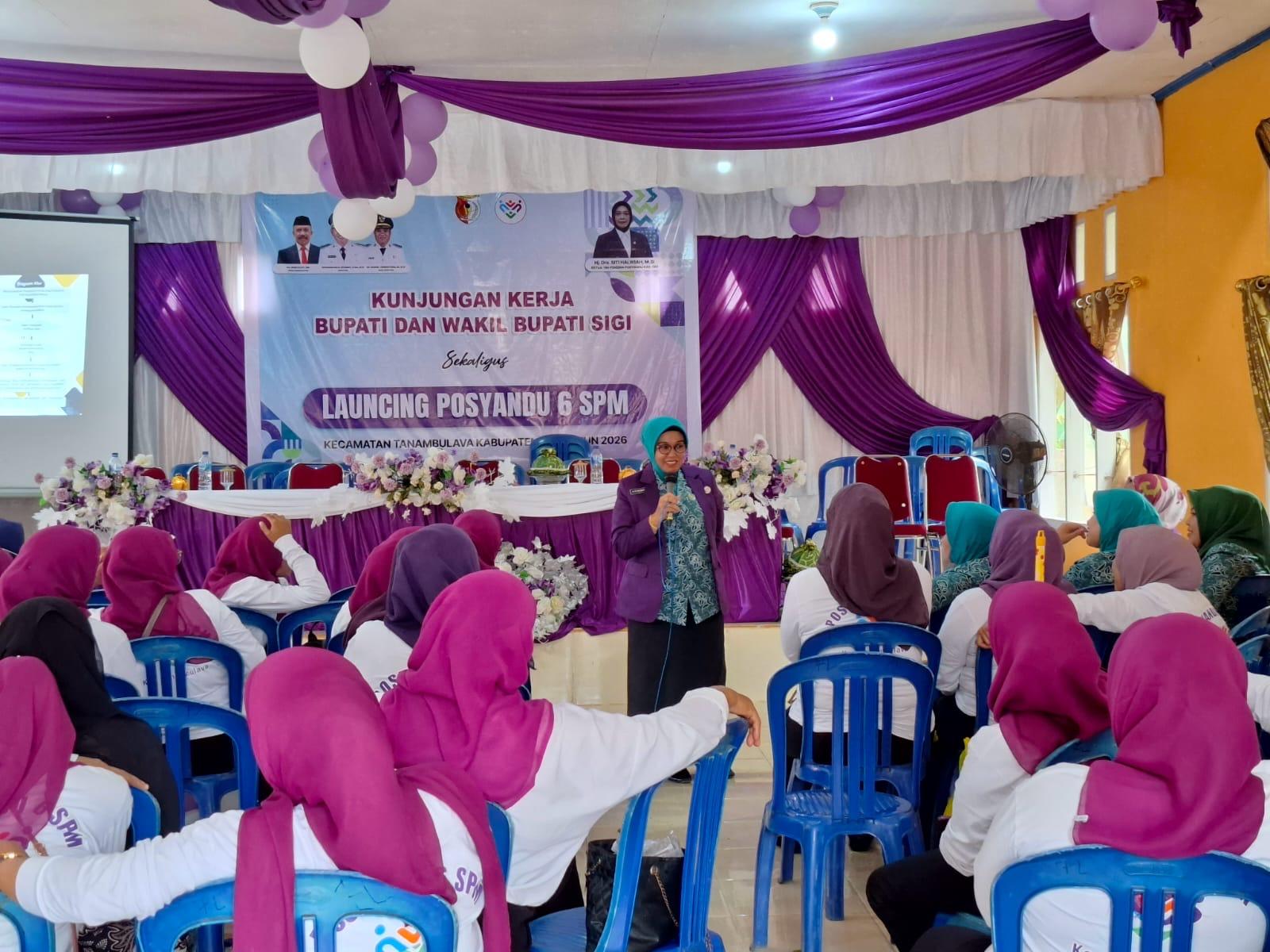 Posyandu 6 SPM Resmi Diluncurkan di Tanambulava Sigi, Siti Halwiah Dorong Layanan Terpadu