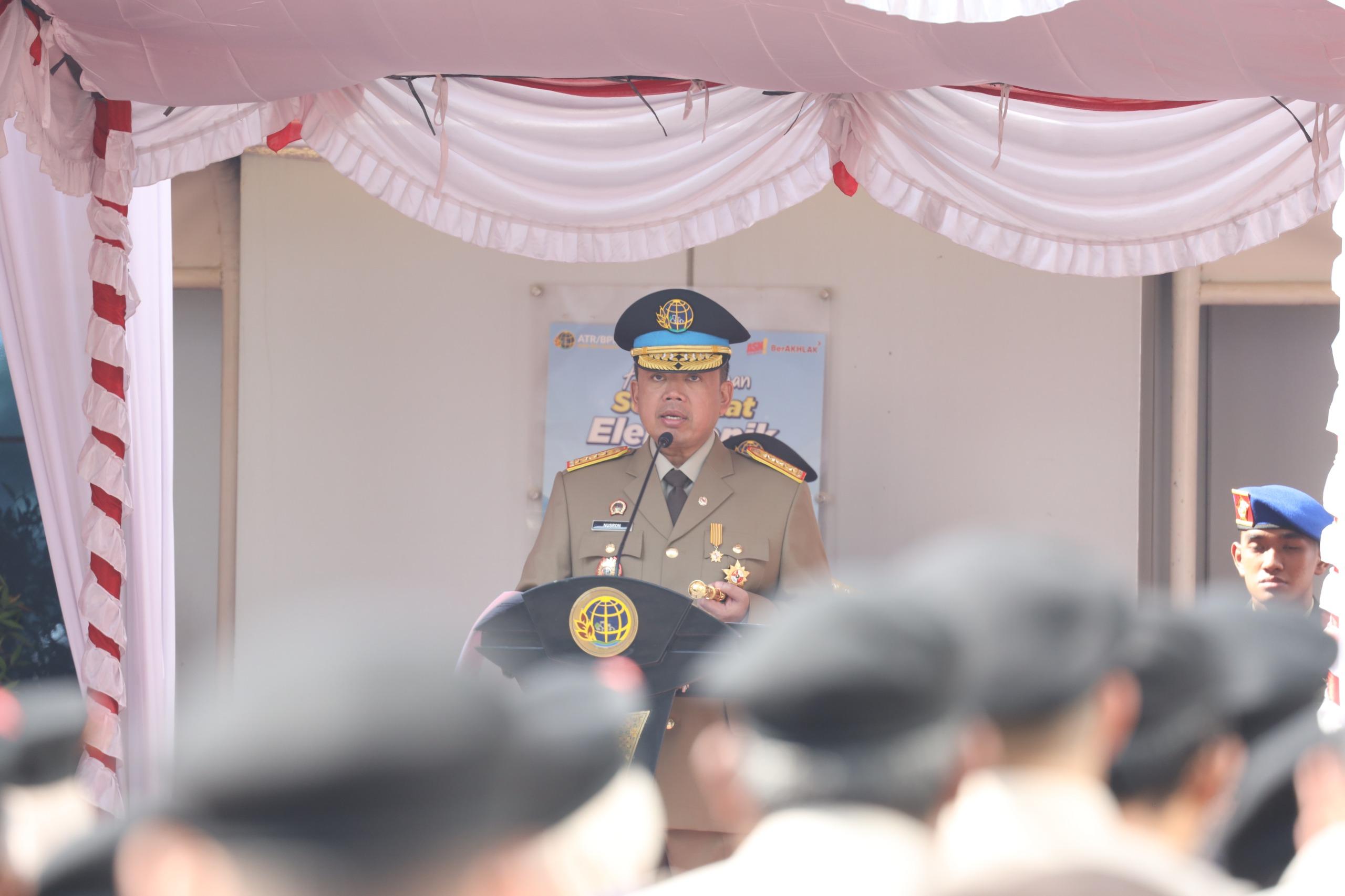 Peringatan Hantaru 2025, Menteri Nusron Wahid Minta Jajaran Jaga Tanah dan Tata Ruang