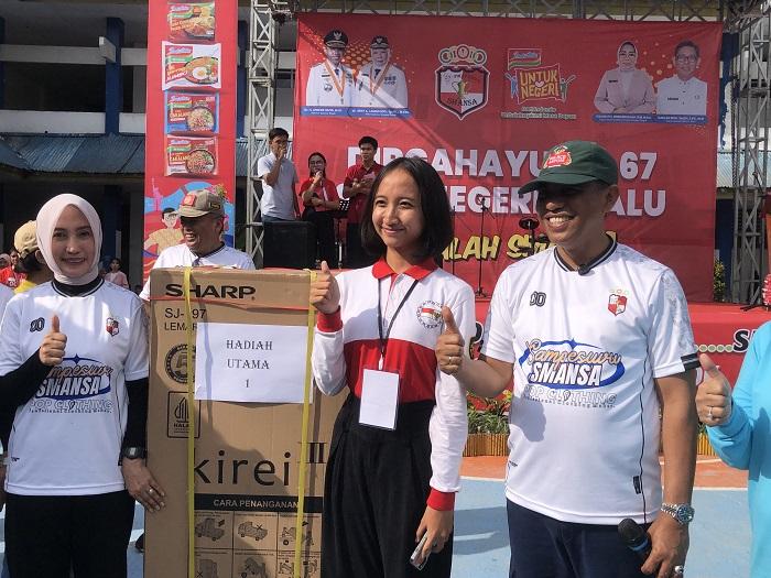 Meriah! SMA Negeri 1 Palu Rayakan HUT ke-67 dengan Fun Run Bareng Gubernur