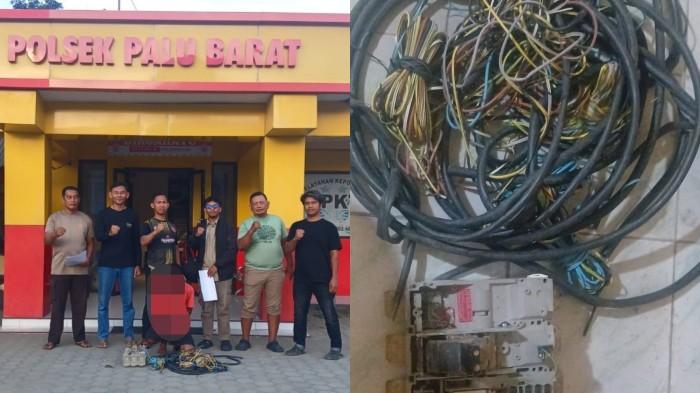 Polsek Palu Barat Bekuk Pelaku Pencurian Kabel di Perusahaan, Kerugian Capai Rp7 Juta