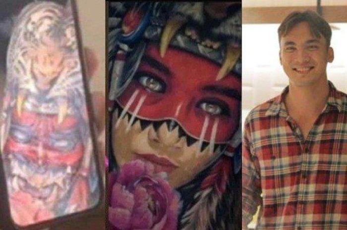 Kapok Selingkuh! Rendy Kjaernett Ubah Tato Wajah Syahnaz Sadiqah Jadi Sosok Iblis Bertaring