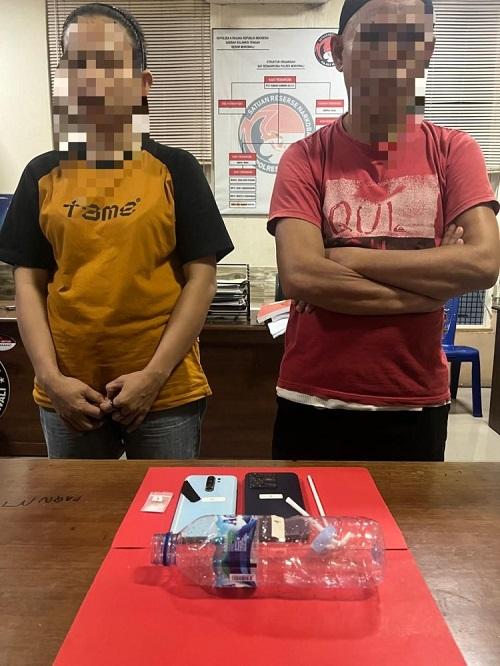 Satresnarkoba Polres Morowali Tangkap Dua Terduga Pengedar Sabu di Desa Matansala