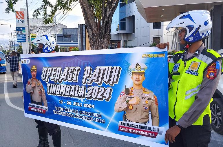 Sepekan Operasi Patuh Tinombala 2024 di Palu, 62 Pengendara Ditilang Manual dan 1.199 Diberi Teguran
