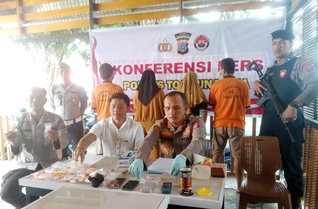 Polres Tojo Una-una Ciduk Sindikat Peredaran Sabu, 2 Tersangkanya Perempuan