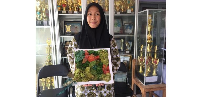 Buat Temuan Lumut Peredam Suara, Putri Lutvia Siswi An Nuur Buuts Palu Punya Cita-cita Jadi Profesor