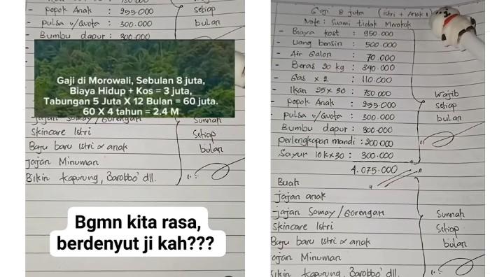 Perantau Beberkan Penghasilannya di Morowali, Ada Kategori Wajib dan Sunnah