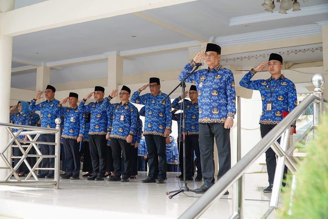 Wagub Mamun Amir Pimpin Upacara Gabugan ASN Lingkup Pemprov Sulteng Tahun 2024