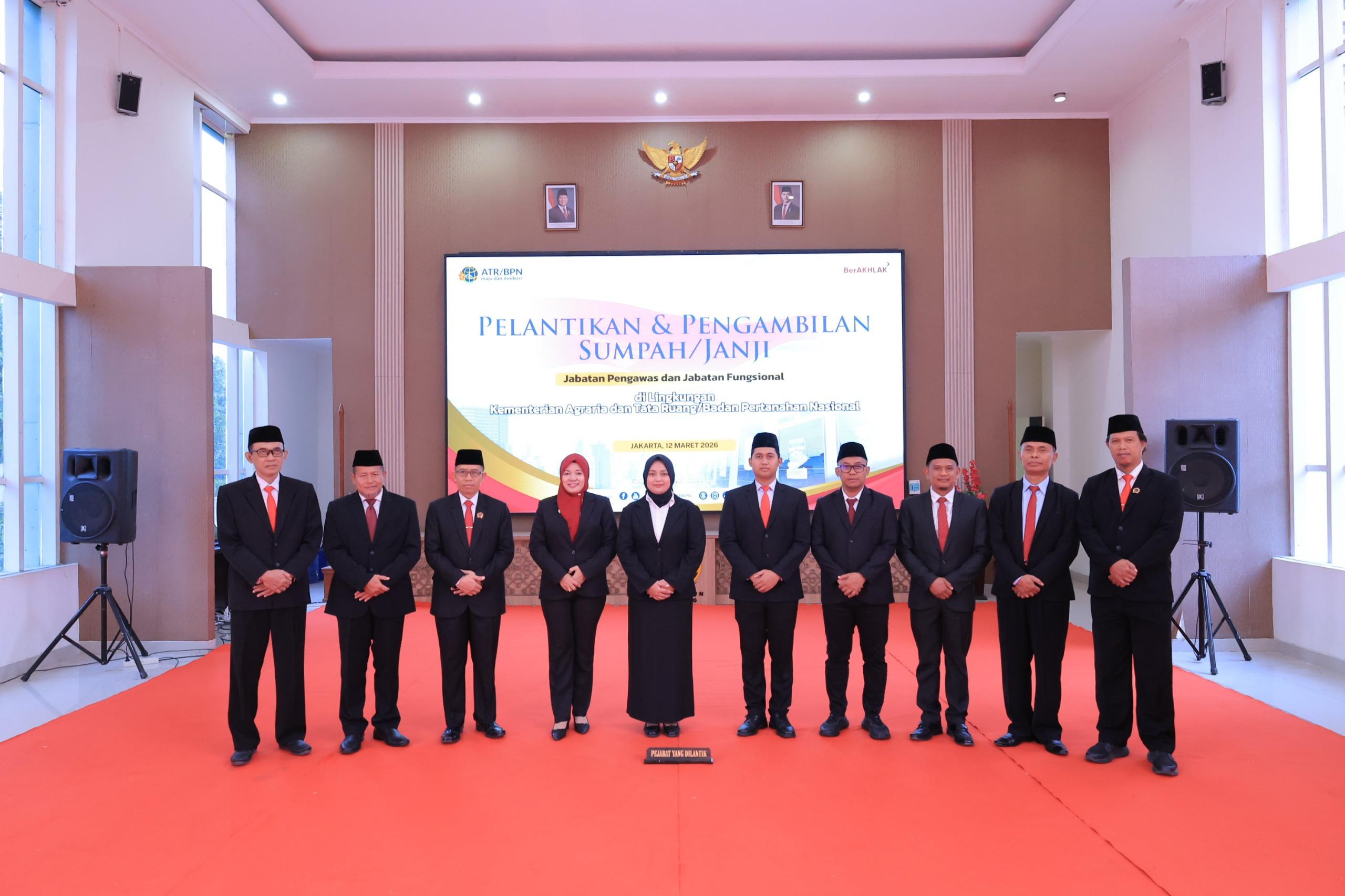 Kanwil BPN Sulteng Ikuti Pelantikan Pejabat Fungsional ATR/BPN Secara Daring