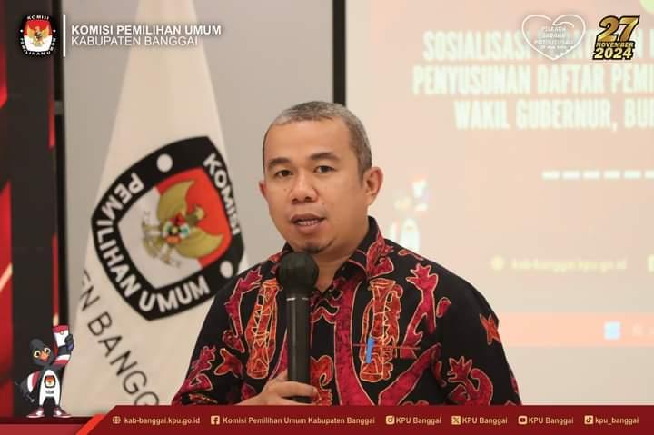 Santo Gotia Tegaskan KPU Banggai Tak Pernah Merilis Hasil Perolehan Suara