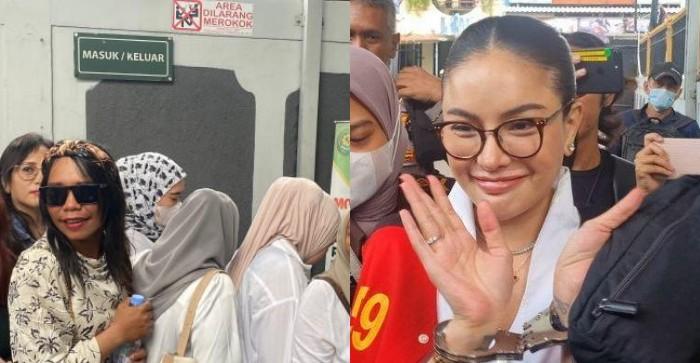 Puluhan Fans Serbu PN Jaksel Dukung Nikita Mirzani Jelang Vonis