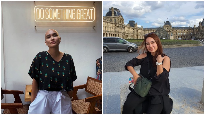 Tampil Modis dengan Scarf, Feby Febiola Semangati Para Wanita yang Kehilangan Rambut akibat Sakit