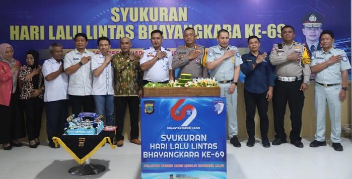 Syukuran Hari Lalu Lintas Bhayangkara ke-69, Dirlantas Polda Sulteng: Momentum Evaluasi Kinerja