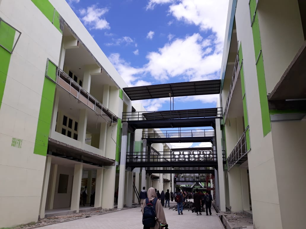 Gedung Sudah Mulai Pulih Berfungsi, Mahasiswa IAIN Palu Akhirnya Tak Lagi Kuliah di Kelas Darurat