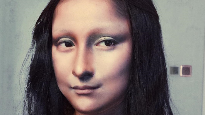 Make up Artis ini Viral di Media Sosial usai Dandani Wajahnya seperti Lukisan Monalisa