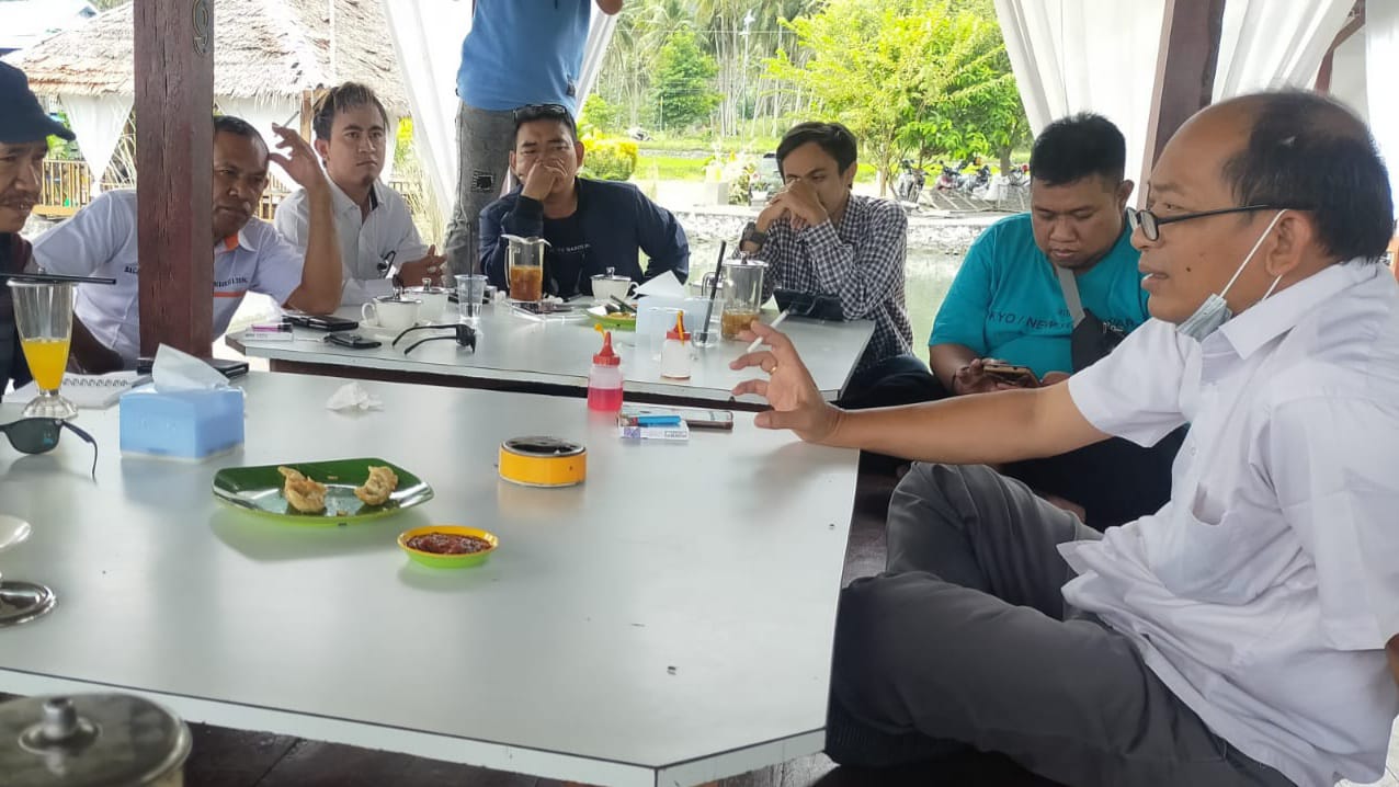 Usai Dilantik Bupati Irwan, Kadis PU Sigi Silaturahmi dengan Awak Media