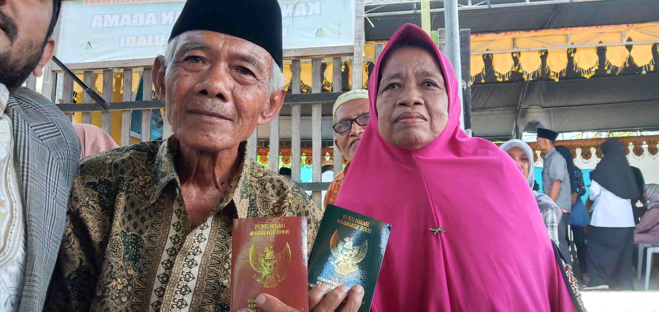 Laboli dan Juniha, Peserta Nikah Massal 2019 Tertua di Kota Palu