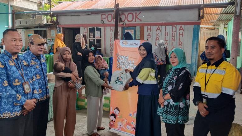 Anak Berisiko Stunting di Posyandu Puskesmas Talise Valangguni Terima Program Peduli Stunting