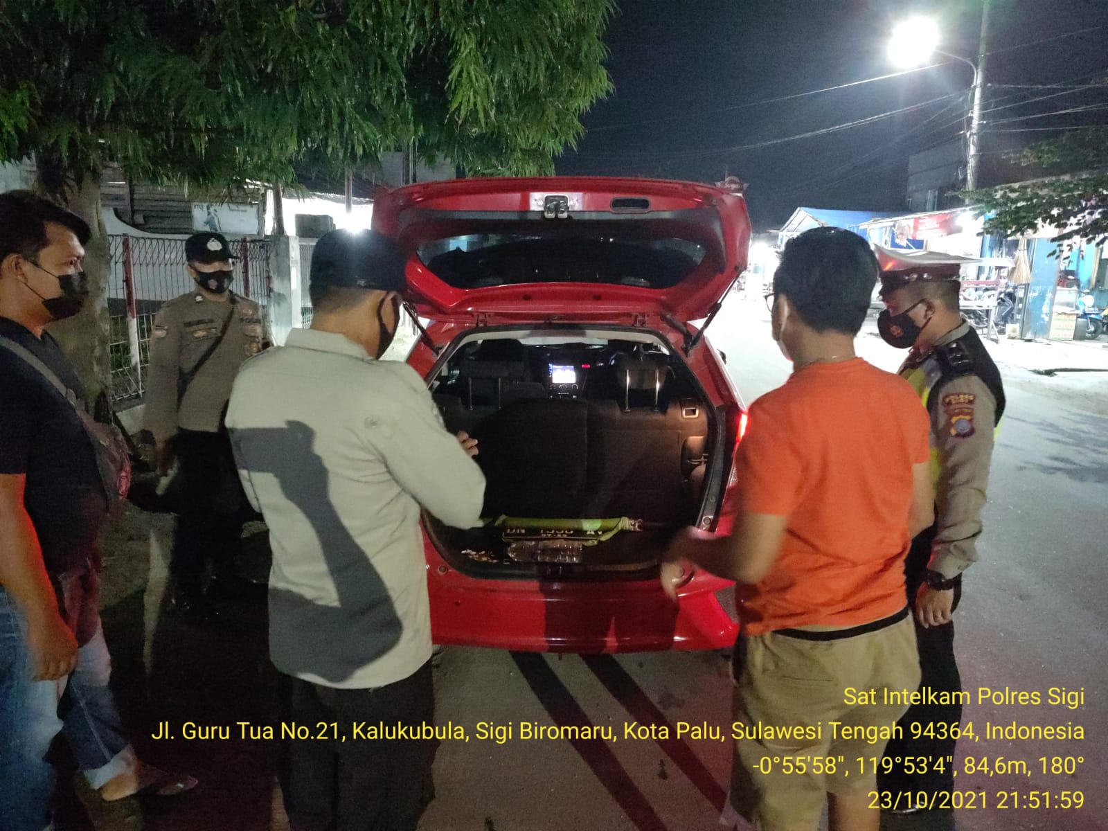 Seorang Pria Bawa Narkoba Terjaring Razia di Jl Guru Tua Sigi