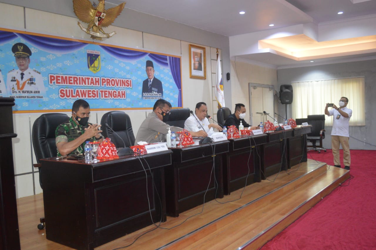 Pemprov Sulteng dan Pemkot Palu Rapat Penyambutan Kedatangan Wakil Presiden Maruf Amin