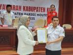 Hj Hestiwati Nanga Terpilih Aklamasi Ketua PMI Parigi Moutong 2025–2030
