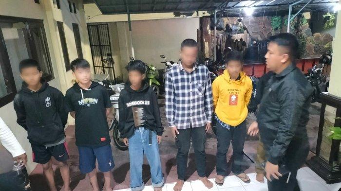 Polres Tegal Kota Amankan 9 Remaja Hendak Tawuran Bawa Celurit dan Gergaji Es