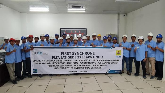 Gencarkan Transisi Energi Hijau, Proyek PLTA Jatigede 2x55MW Capai Tahap Sinkronisasi Pertama
